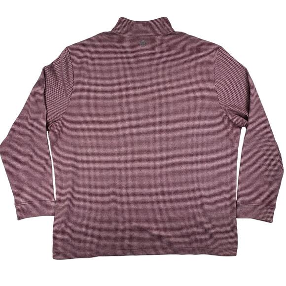 Vineyard Vines Performance OTG Bluffs 1/4 Zip Pullover Mens XXL 2X Houndstooth - Picture 2 of 9